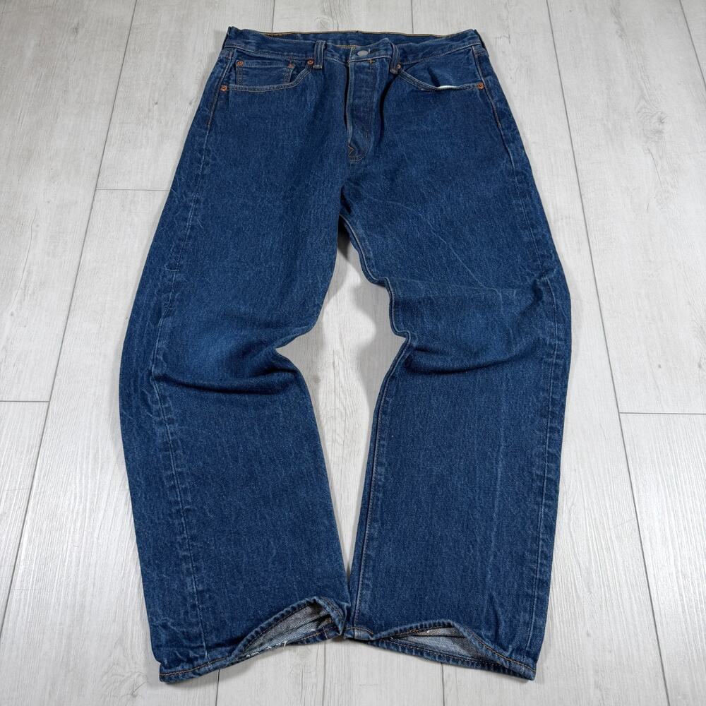 Levi's Men's 501 34x30 (actual 34x27) Straight Fit Jeans Blue